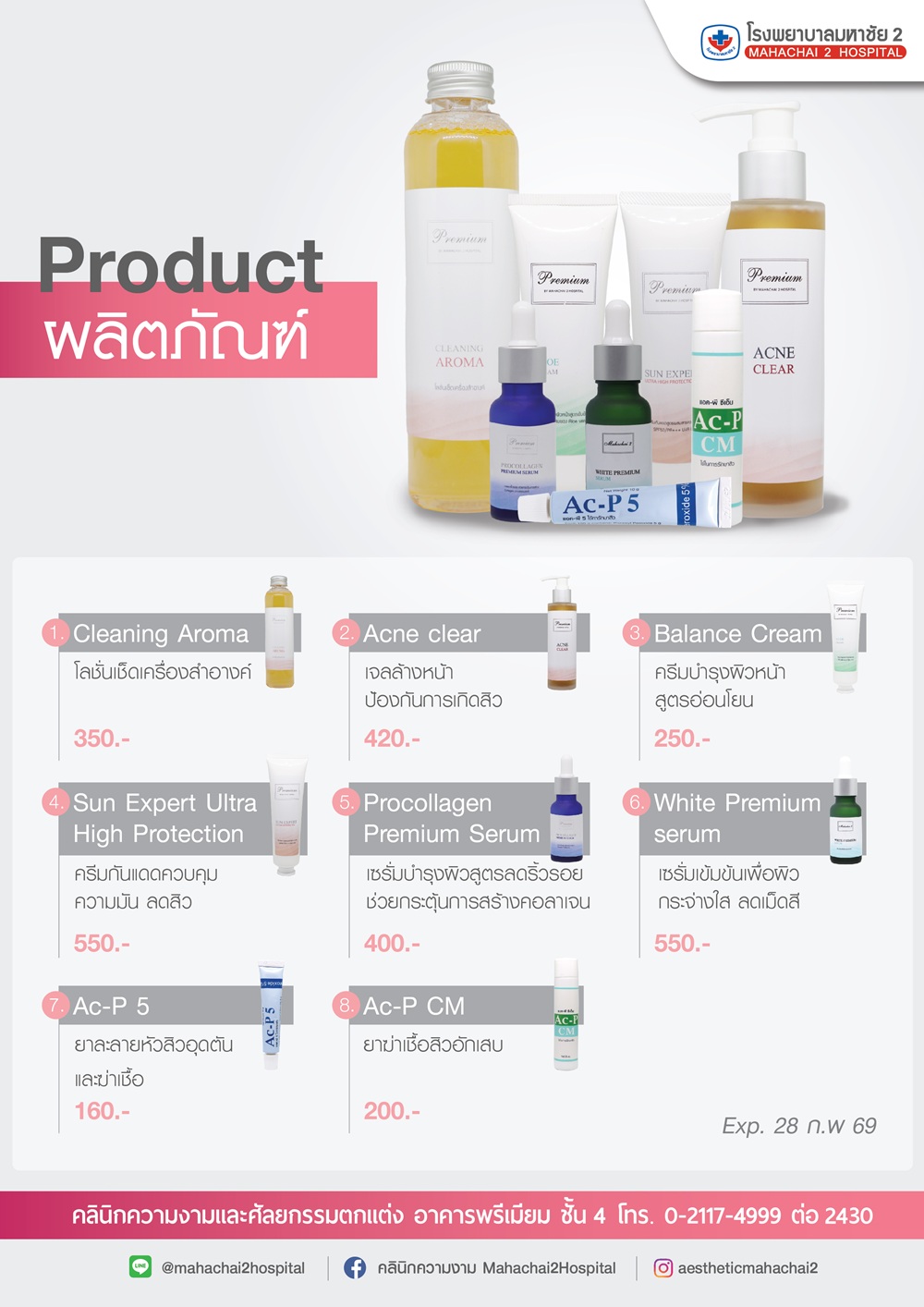 PRODUCT ผลิตภัณฑ์บำรุงผิว